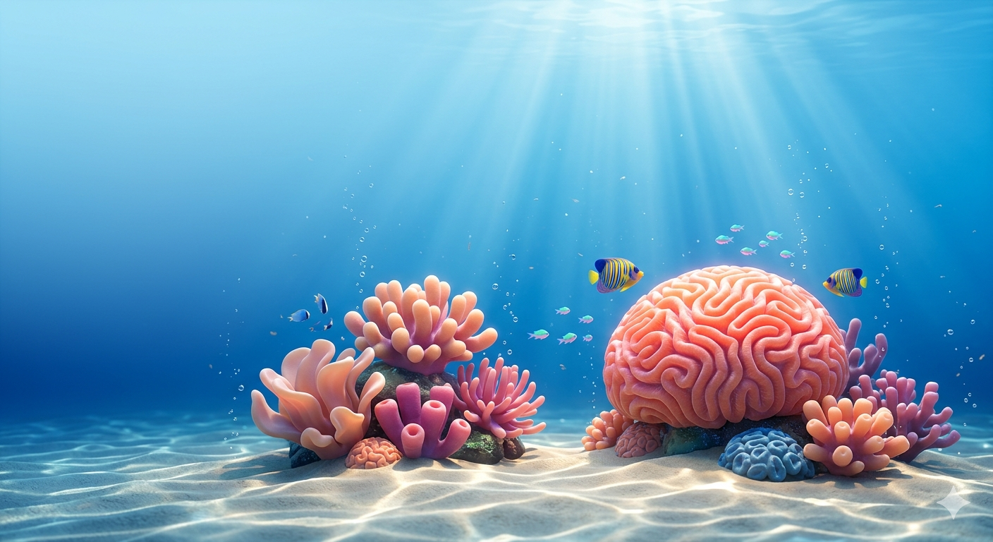 Underwater reef visual card
